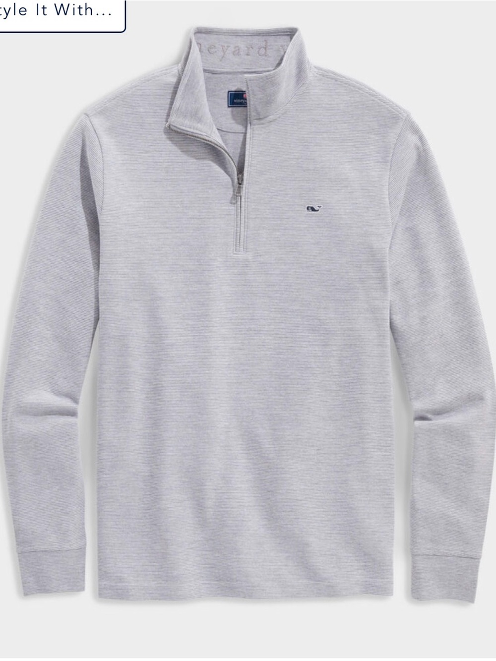 Vineyard Vines Men's Saltwater Quarter-Zip Pullover  XXL NWT